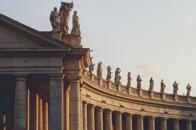 Low angle view of historical building against sky