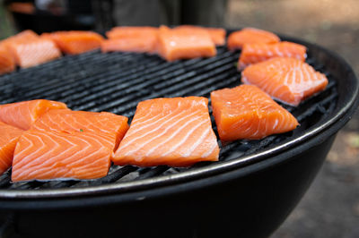 Close-up of fish in plate