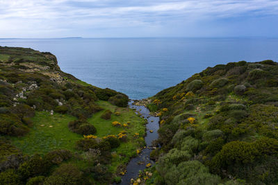 Scenic view of sea against sky