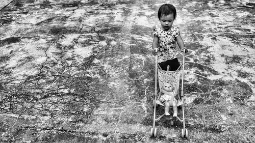 Full length of boy standing outdoors