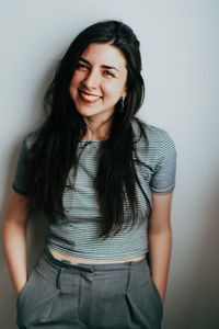 Portrait of a smiling young woman