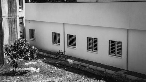 Exterior of building in city during winter