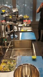 Man preparing food in kitchen