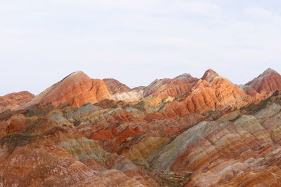 View of rock formations