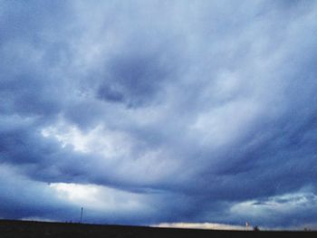 Low angle view of cloudy sky