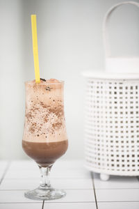 Close-up of drink on table