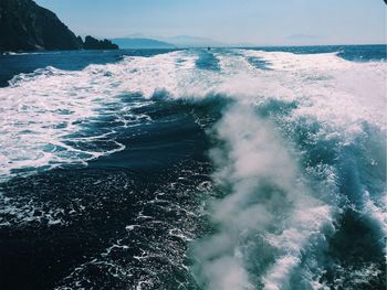 Scenic view of sea against sky