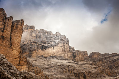 Rock formations against sky