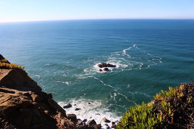 Scenic view of sea against sky