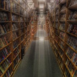 Group of people on shelf