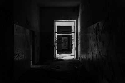 Interior of abandoned house