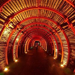 Illuminated tunnel