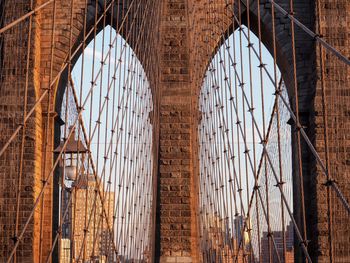 View of suspension bridge