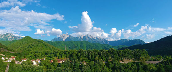 Panoramic view of landscape against sky