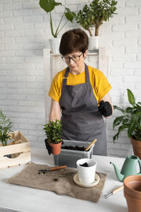 Woman gardener