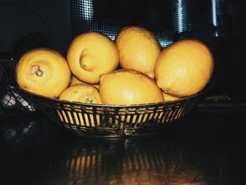 Close-up of fruits in basket