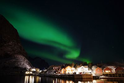 Aurora borealis sky at night