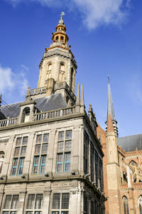 Low angle view of building against sky