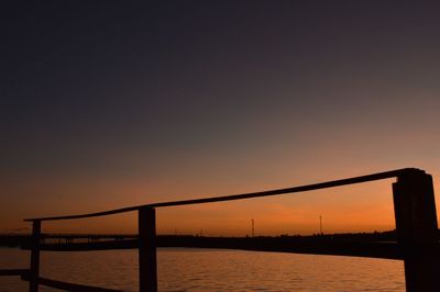 Calm sea at sunset