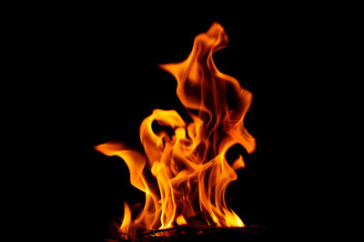 Close-up of fire