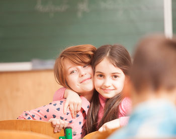 Portrait of smiling girl