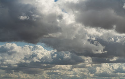 Low angle view of clouds in sky