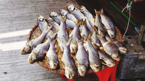 Close-up of seafood for sale