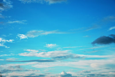 Low angle view of clouds in sky