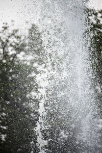 High angle view of wet street during rainy season