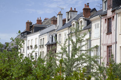 Low angle view of buildings against sky