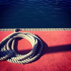 High angle view of swimming pool