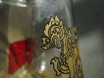 Close-up of sculpture