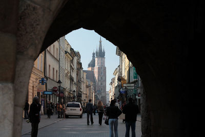 View of cathedral in city