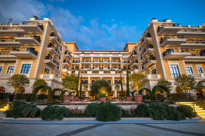 Low angle view of building against sky