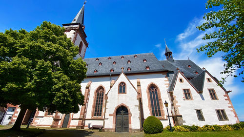 Low angle view of historic building against sky