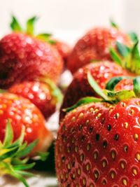 Close-up of strawberries