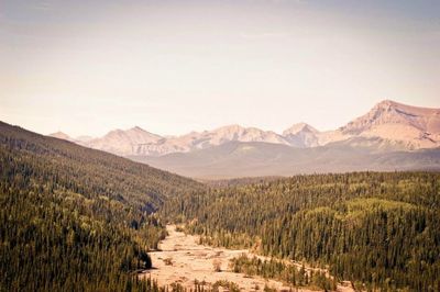 Scenic view of mountains