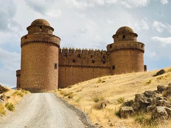 Fort against sky during sunny day