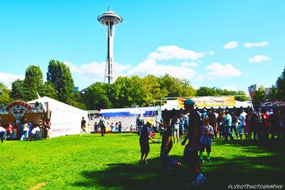 People in park