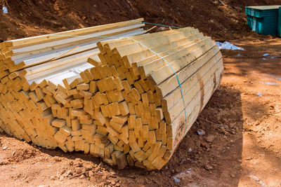 Close-up of firewood