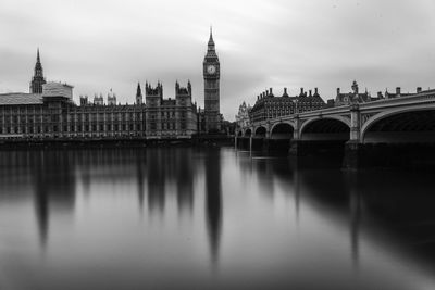 Big ben with eiffel tower in background