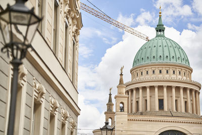 Low angle view of building against sky