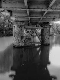 View of bridge over river