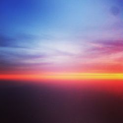Scenic view of sunset sky