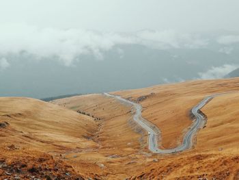 Scenic view of mountain range