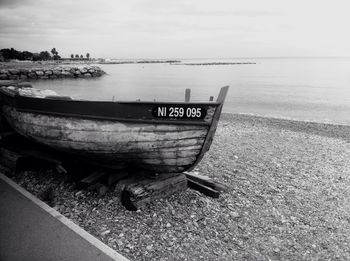 View of boats in sea
