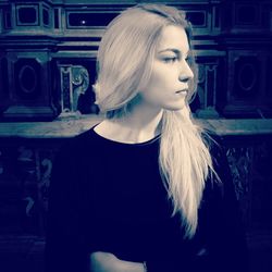 Portrait of young woman