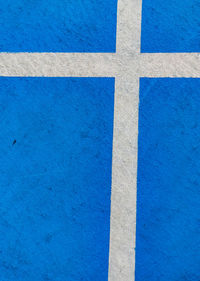 Full frame shot of blue flooring