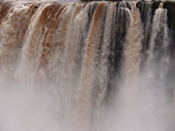 Close-up of waterfall