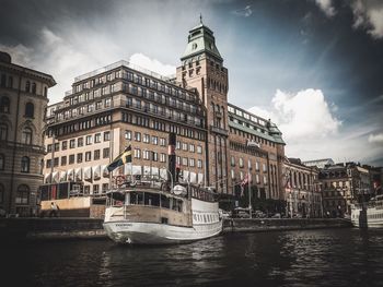 View of historical building against cloudy sky